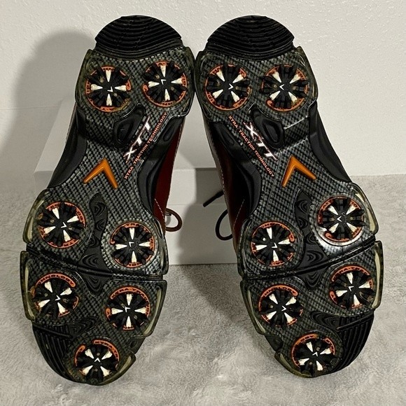 Callaway XTT Golf Oxfords Men’s Size 7.5 Soft Spikes Brown Leather Shoes - Picture 7 of 12